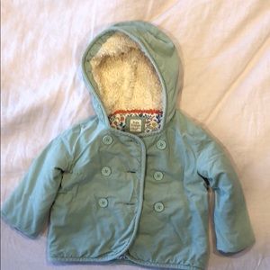 Baby Boden Corduroy Lined Hooded Jacket